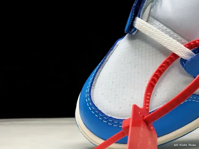 1st Kicks 1 Blue Off-White AQ0818-148 Powder UNC Air Jordan 0506
